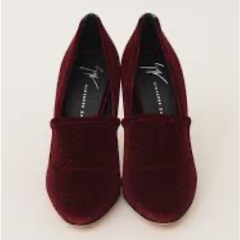 Giuseppe Zanotti Deep Red Sparkle Heels